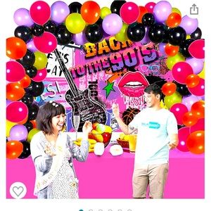Back to the 90’s Party Decorating Kit, Party Decor, Balloons